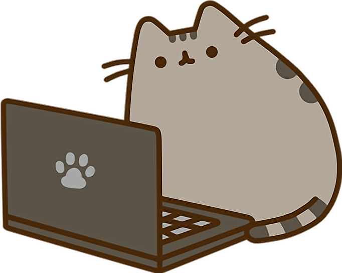 Coyo logo: cat doing some programming